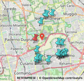 Mappa Via Antonio Casaletti, 20037 Paderno Dugnano MI, Italia (2.02421)