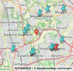 Mappa Via Antonio Casaletti, 20037 Paderno Dugnano MI, Italia (2.3475)