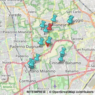 Mappa Via Antonio Casaletti, 20037 Paderno Dugnano MI, Italia (1.81357)