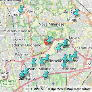 Mappa Via Antonio Casaletti, 20037 Paderno Dugnano MI, Italia (2.54235)