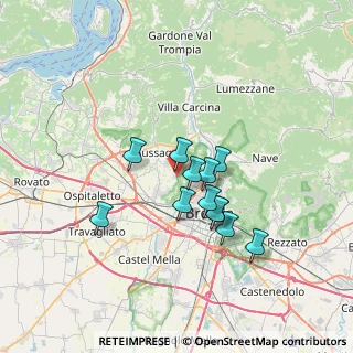Mappa Via XXV Aprile, 25060 Cellatica BS, Italia (5.36667)