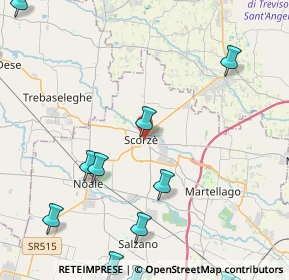 Mappa Via Cercariolo, 30037 Scorzè VE, Italia (6.65429)