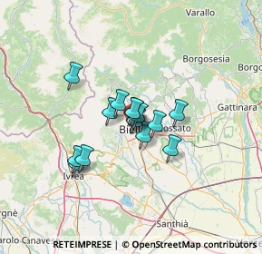 Mappa Via Camillo Benso Cavour, 13900 Biella BI, Italia (7.93333)