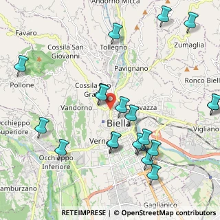 Mappa Via Camillo Benso Cavour, 13900 Biella BI, Italia (2.429)