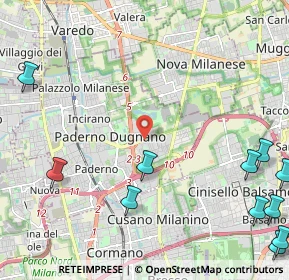 Mappa Via Ferdinando Santi, 20037 Paderno Dugnano MI, Italia (3.42917)