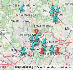 Mappa Via Ferdinando Santi, 20037 Paderno Dugnano MI, Italia (4.371)
