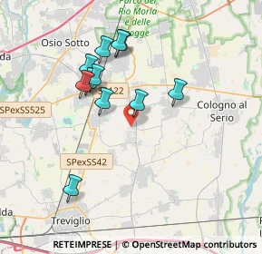 Mappa Via Arturo Toscanini, 24050 Lurano BG, Italia (3.35636)