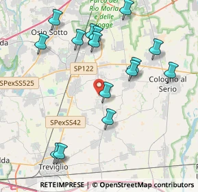 Mappa Via Arturo Toscanini, 24050 Lurano BG, Italia (4.348)