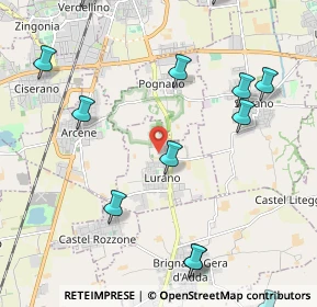 Mappa Via Arturo Toscanini, 24050 Lurano BG, Italia (3.05688)