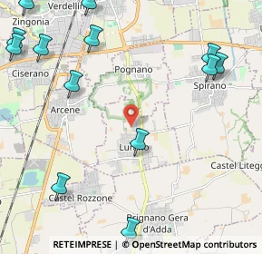 Mappa Via Arturo Toscanini, 24050 Lurano BG, Italia (3.05077)