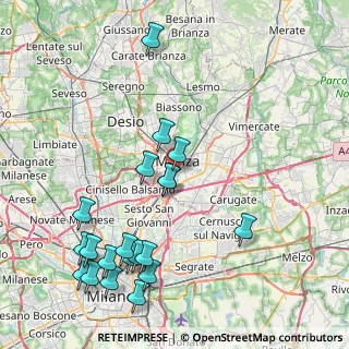 Mappa Via Val D'Ossola, 20052 Monza MB, Italia (9.7405)