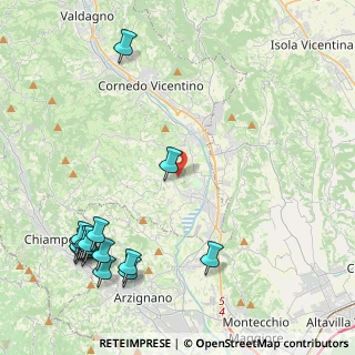 Mappa Via Pianacattiva di Mezzo, 36070 Trissino VI, Italia (5.73)