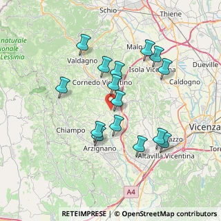 Mappa Via Pianacattiva di Mezzo, 36070 Trissino VI, Italia (6.774)
