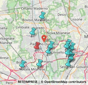 Mappa Via San Michele del Carso, 20037 Paderno Dugnano MI, Italia (4.286)