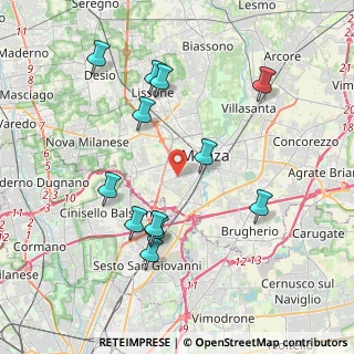 Mappa Viale Romagna, 20052 Monza MB, Italia (3.99667)