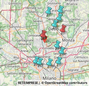 Mappa Paderno Dugnano, 20037 Paderno Dugnano MI, Italia (6.99154)