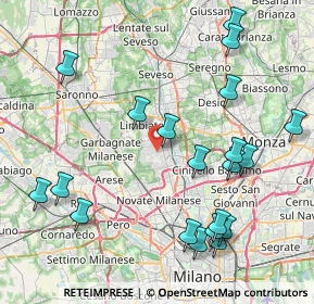 Mappa Via Andrea Costa, 20037 Paderno Dugnano MI, Italia (9.558)