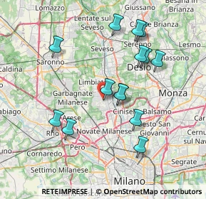 Mappa Via Mario Greppi, 20030 Senago MI, Italia (7.25)
