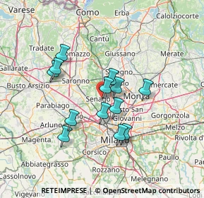 Mappa Via Mario Greppi, 20030 Senago MI, Italia (11.26077)