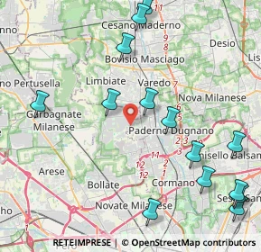 Mappa Via Andrea Costa, 20037 Paderno Dugnano MI, Italia (5.19429)
