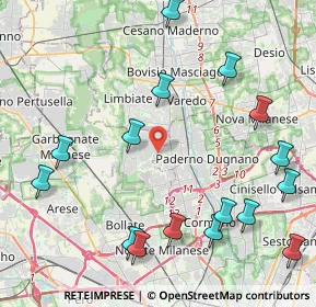 Mappa Via Andrea Costa, 20037 Paderno Dugnano MI, Italia (5.20375)