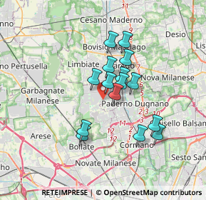 Mappa Via Andrea Costa, 20037 Paderno Dugnano MI, Italia (2.66733)