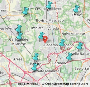 Mappa Via Andrea Costa, 20037 Paderno Dugnano MI, Italia (4.74364)