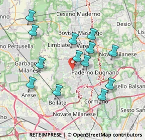 Mappa Via Andrea Costa, 20037 Paderno Dugnano MI, Italia (3.66462)