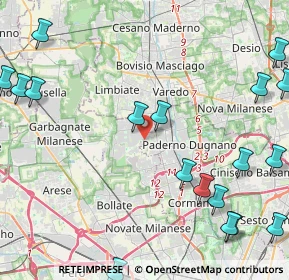 Mappa Via Andrea Costa, 20037 Paderno Dugnano MI, Italia (6.3455)