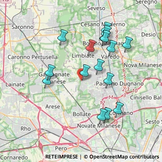Mappa Via Carlo Tenca, 20030 Senago MI, Italia (3.90938)