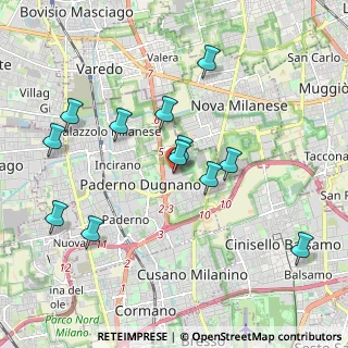 Mappa Centro Commerciale Carrefour Brianza, 20037 Paderno Dugnano MI, Italia (1.95583)