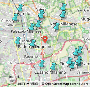 Mappa SP 44 - Località Serviane, 20037 Paderno Dugnano MI, Italia (2.5595)