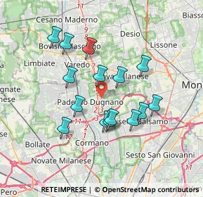 Mappa SP 44 - Località Serviane, 20037 Paderno Dugnano MI, Italia (3.11867)