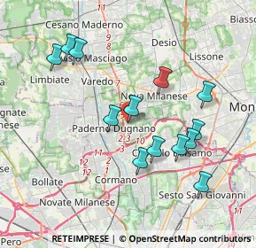 Mappa SP 44 - Località Serviane, 20037 Paderno Dugnano MI, Italia (3.70077)