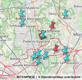 Mappa SP 44 - Località Serviane, 20037 Paderno Dugnano MI, Italia (3.85231)