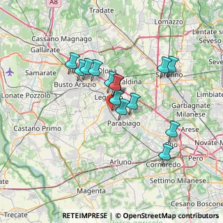 Mappa Piazza Unità d'Italia, 20039 Canegrate MI, Italia (5.72143)