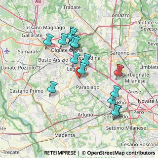 Mappa Piazza Unità d'Italia, 20039 Canegrate MI, Italia (7.10059)