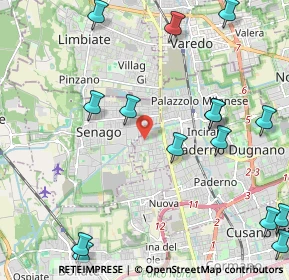 Mappa Via Vittorio Bachelet, 20037 Paderno Dugnano MI, Italia (2.81933)