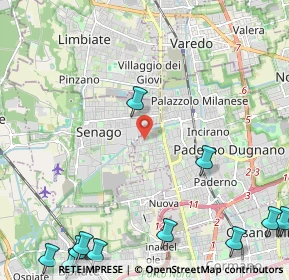 Mappa Via Vittorio Bachelet, 20037 Paderno Dugnano MI, Italia (3.56643)