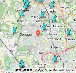 Mappa Via Vittorio Bachelet, 20037 Paderno Dugnano MI, Italia (3.082)