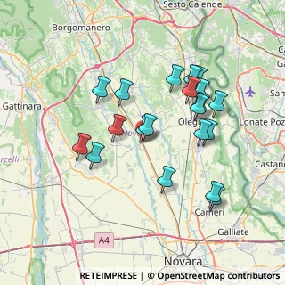 Mappa Via Alessandro Pernati di Momo, 28015 Novara NO, Italia (6.788)