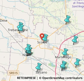 Mappa 30037 Scorzé VE, Italia (4.90429)
