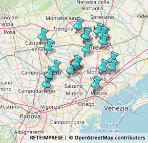 Mappa 30037 Scorzé VE, Italia (11.8375)