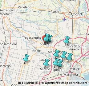Mappa 30037 Scorzé VE, Italia (6.22667)