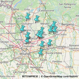 Mappa Via Gaetano Donizetti, 20864 Agrate Brianza MB, Italia (10.75571)