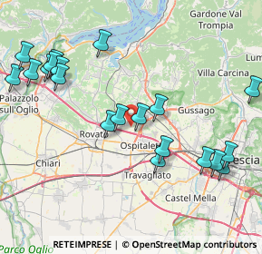 Mappa Via per Ospitaletto, 25035 Ospitaletto BS, Italia (9.327)