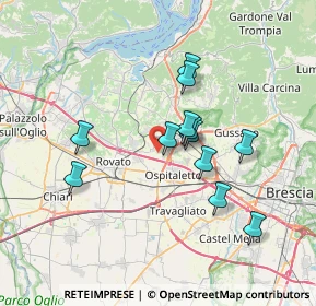 Mappa Via per Ospitaletto, 25035 Ospitaletto BS, Italia (6.0875)