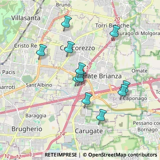 Mappa Via Paracelso 6 Palazzo Liocorno, 20864 Agrate Brianza MB, Italia (1.74545)