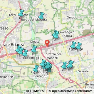 Mappa A4 Milano - Brescia, 20864 Agrate Brianza MB, Italia (2.3525)