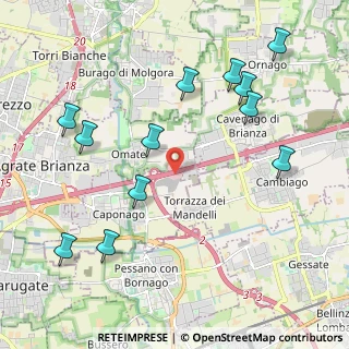 Mappa A4 Milano - Brescia, 20864 Agrate Brianza MB, Italia (2.38167)